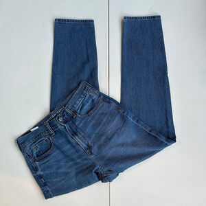 American Eagle Blue Denim Jeans Straight Leg High-waisted Women Sz 6